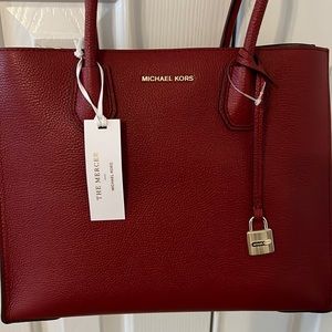 Michael Kors Large Leather Convertible Tote - (Brand New)